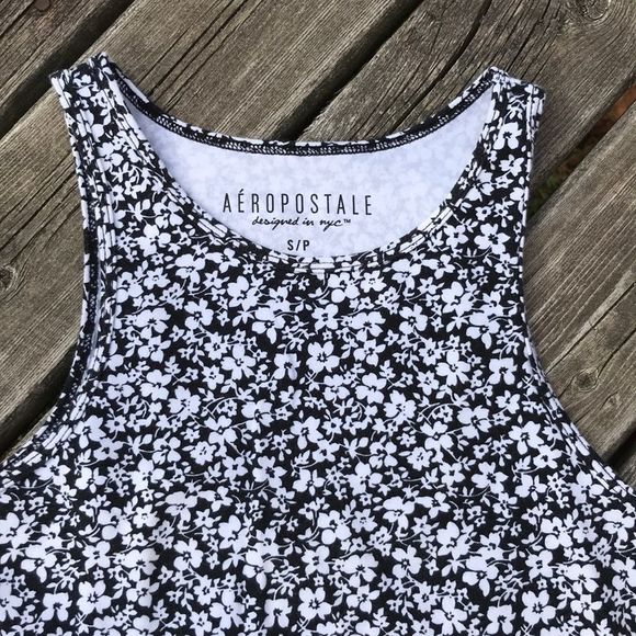 💫4/30 AEROPOSTALE Floral Stretchy Crop Top - Picture 6 of 9